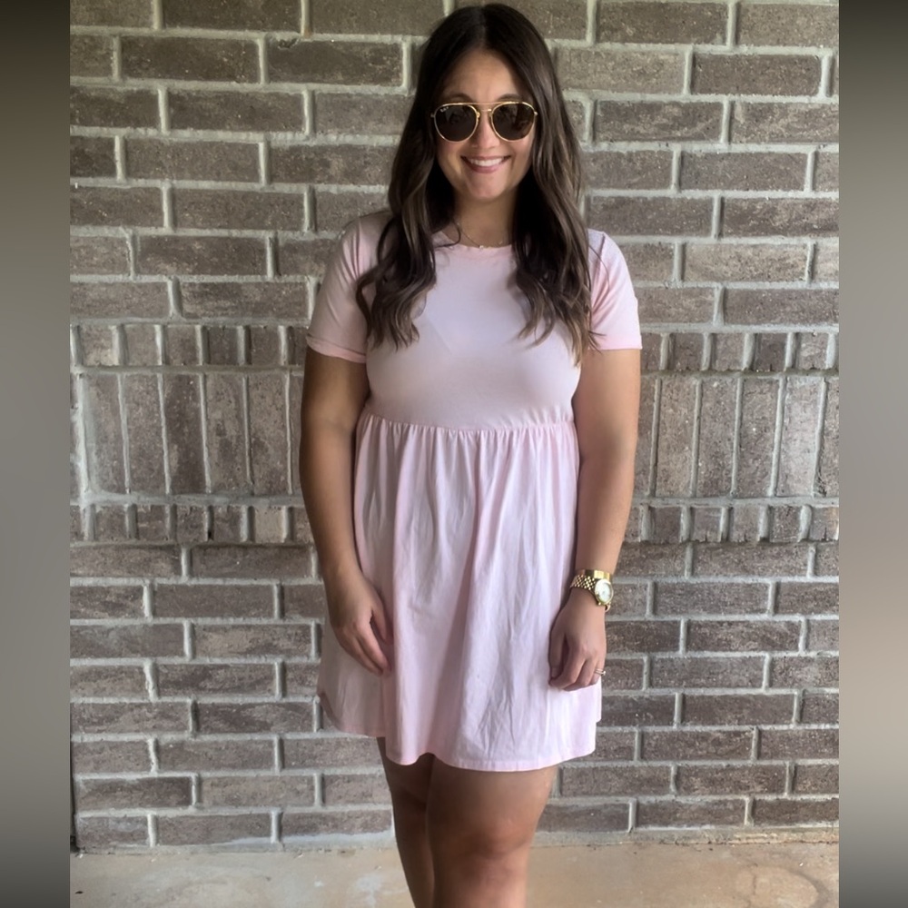Baby pink dress